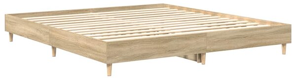 Rám postele bez matrace dub sonoma 180x200cm kompozitní dřevo 3329023