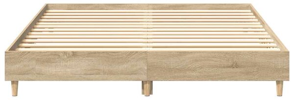 Rám postele bez matrace Dub Sonoma 150x200cm Dřevěné konstrukce 3328710