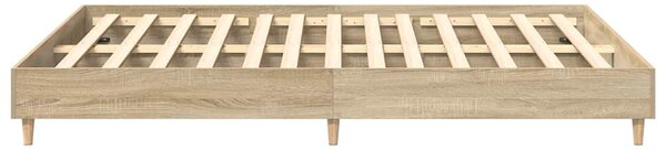 Rám postele bez matrace Dub Sonoma 150x200cm Dřevěné konstrukce 3328710