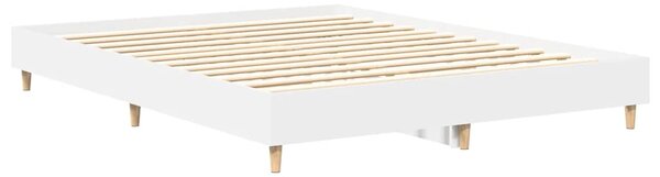 Rám postele bez matrace bílý 150x200 cm Dřevěné konstrukce 3328708