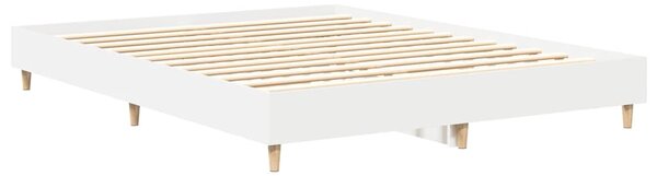 Rám postele bez matrace bílý 150x200 cm Dřevěné konstrukce 3328708