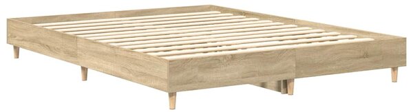 Rám postele bez matrace Dub Sonoma 150x200cm Dřevěné konstrukce 3328710