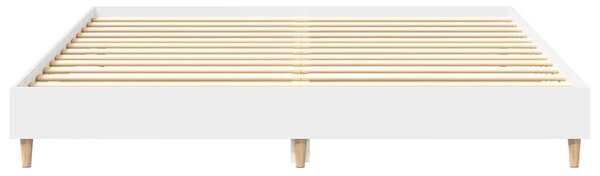 Rám postele bez matrace bílý 180x200cm Dřevěné konstrukce 3329021