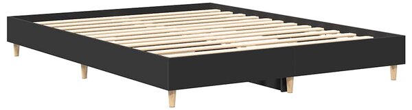 Rám postele bez matrace černý 150x200 cm Technické dřevo 3328709