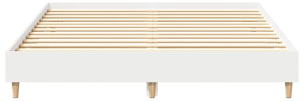 Rám postele bez matrace bílý 150x200 cm Dřevěné konstrukce 3328708