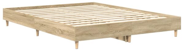 Rám postele bez matrace Dub Sonoma 150x200cm Dřevěné konstrukce 3328710