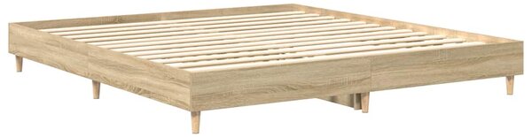 Rám postele bez matrace dub sonoma 180x200cm kompozitní dřevo 3329023