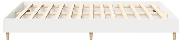 Rám postele bez matrace bílý 150x200 cm Dřevěné konstrukce 3328708