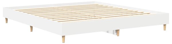 Rám postele bez matrace bílý 180x200cm Dřevěné konstrukce 3329021