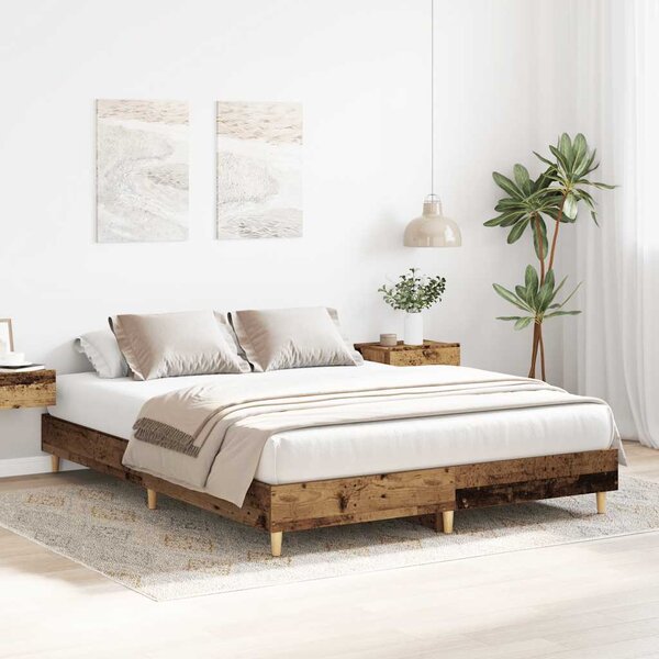 Rám postele bez matrace Staré dřevo 150x200 cm kompozitní dřevo 3328715