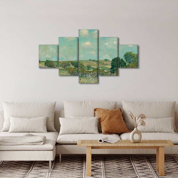 Obraz - Alfred Sisley, Meadow, reprodukce (125x70 cm)