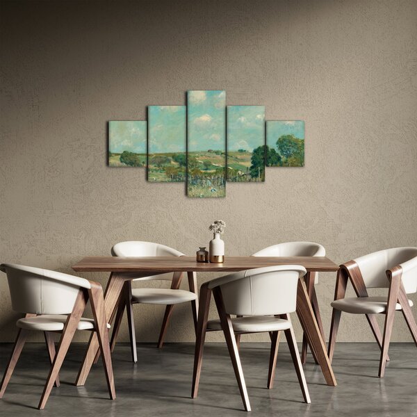 Obraz - Alfred Sisley, Meadow, reprodukce (125x70 cm)