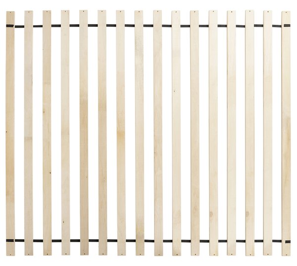 Postel Tkanina LINARDS 160 x 200 cm Krémově bílá