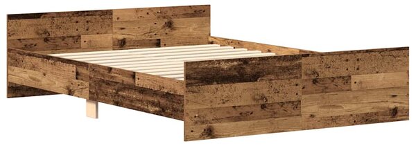 Rám postele bez matrace Staré dřevo 120x190cm Technické dřevo 3328769
