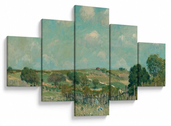 Obraz - Alfred Sisley, Meadow, reprodukce (125x70 cm)