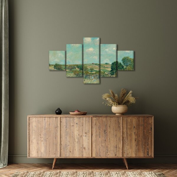Obraz - Alfred Sisley, Meadow, reprodukce (125x70 cm)