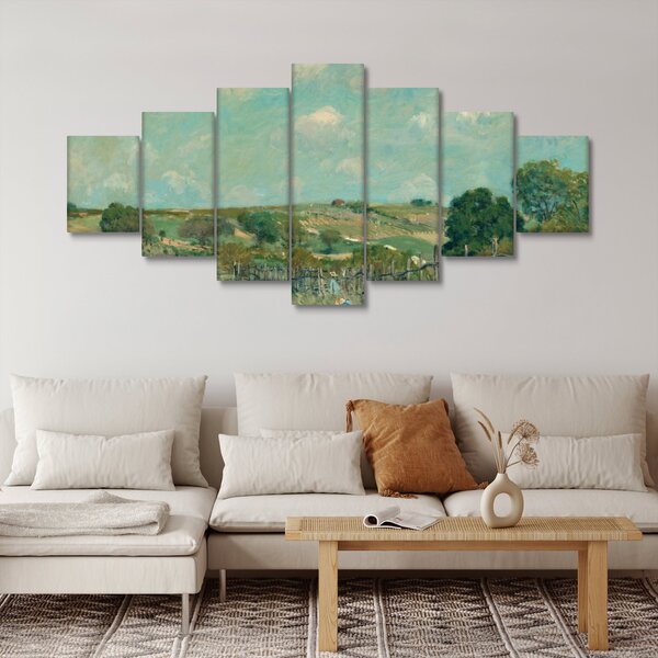 Obraz - Alfred Sisley, Meadow, reprodukce (210x100 cm)