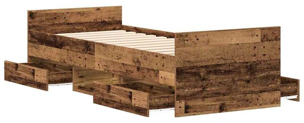 Rám postele bez matrace Staré dřevo 90x190cm Technické dřevo 3328808