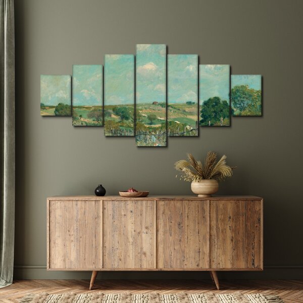 Obraz - Alfred Sisley, Meadow, reprodukce (210x100 cm)