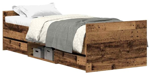Rám postele bez matrace Staré dřevo 90x190cm Technické dřevo 3328808
