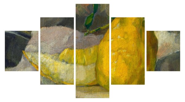 Obraz - French 19th Century, Melon and Lemon, reprodukce (125x70 cm)