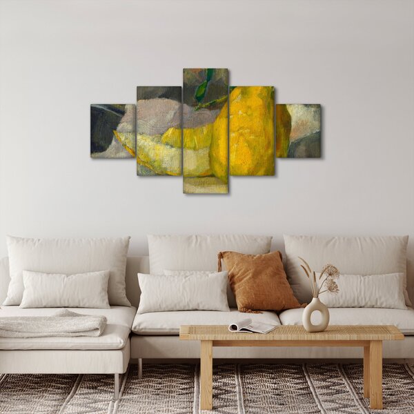 Obraz - French 19th Century, Melon and Lemon, reprodukce (125x70 cm)