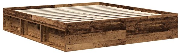 Rám postele bez matrace Staré dřevo 180x200cm Technické dřevo 3328861