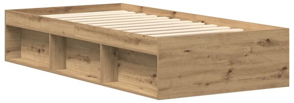 Rám postele bez matrace Řemeslnický dub Dřevěné konstrukce 3328821