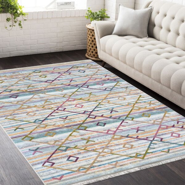 Makro Abra Moderní kusový koberec protiskluzový Hypnotik 04 vícebarevný Rozměr: 80x150 cm