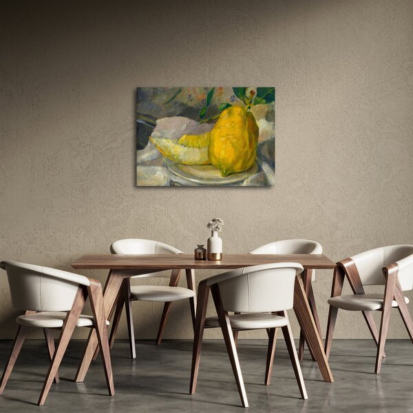 Obraz - French 19th Century, Melon and Lemon, reprodukce (70x50 cm)