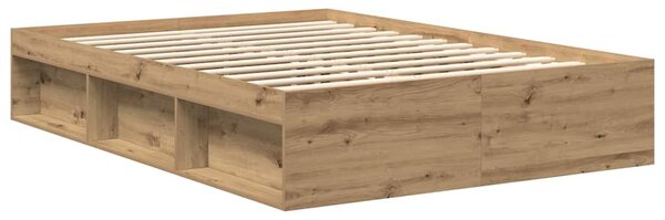 Rám postele bez matrace Řemeslnický dub Dřevěné konstrukce 3328877