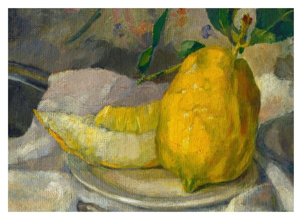 Obraz - French 19th Century, Melon and Lemon, reprodukce (70x50 cm)