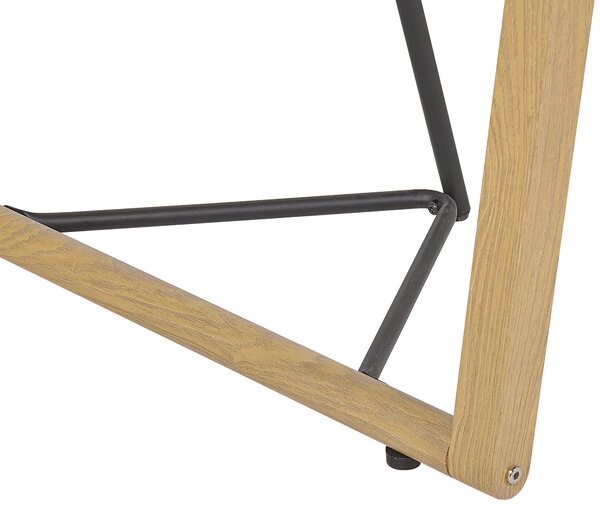 Jídelní stůl TACOMA Světle hnědá 140 cm 80 cm Bezpečnostní sklo