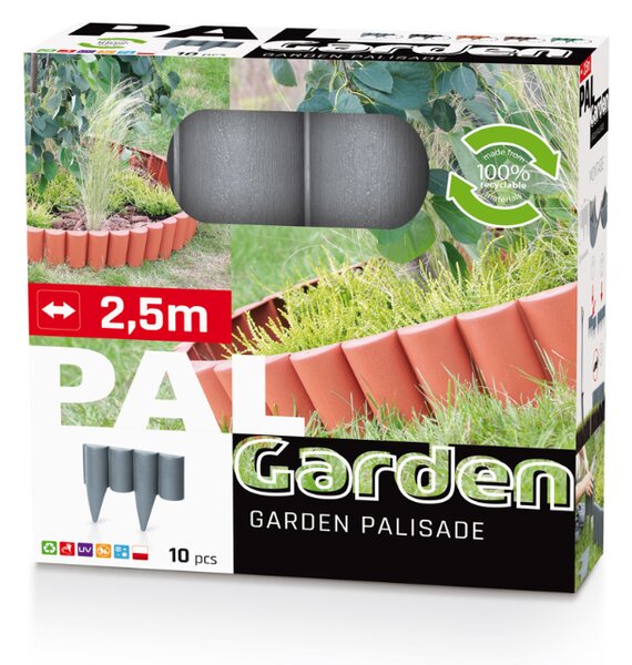 Palisáda | Délka: 2,5 m | Tvar: D | Barva: antracit | .cz