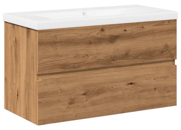 Skříňka se zápustným umyvadlem dub artisan 3328924