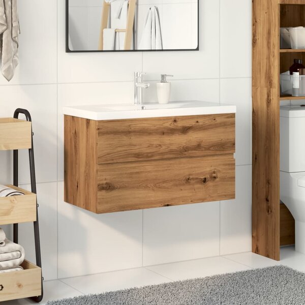 Skříňka se zápustným umyvadlem dub artisan 3328924