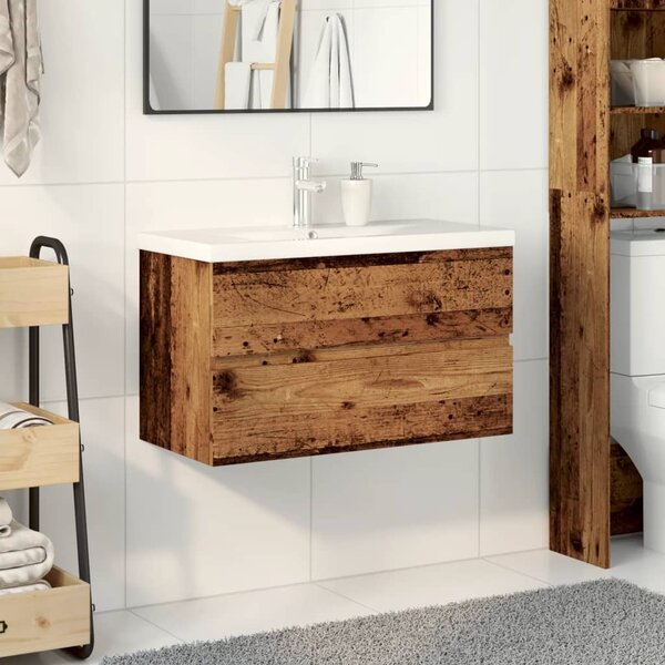 Skříňka se zápustným umyvadlem old wood 3328923