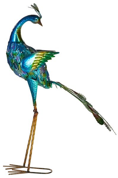 Zahradní socha PEACOCK Modrá