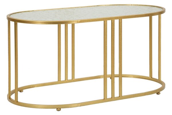 Designový konferenční stolek Baroness 90 cm zlatý