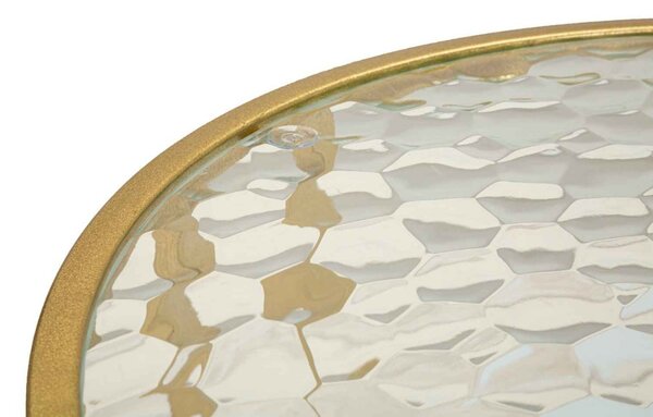 Designový konferenční stolek Baroness 90 cm zlatý