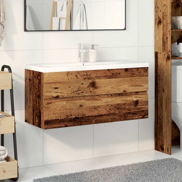 Skříňka se zápustným umyvadlem old wood 3328927