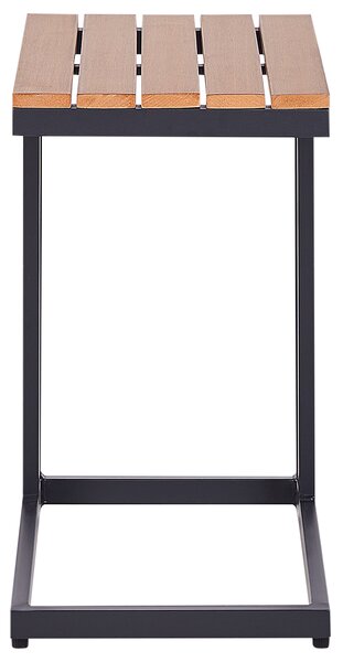 Zahradní odkládací stolek MESSINA 60 cm 35 cm Černá