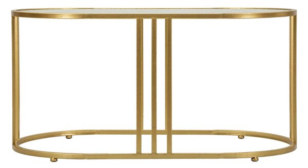 Designový konferenční stolek Baroness 90 cm zlatý