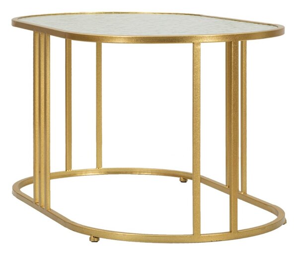 Designový konferenční stolek Baroness 90 cm zlatý