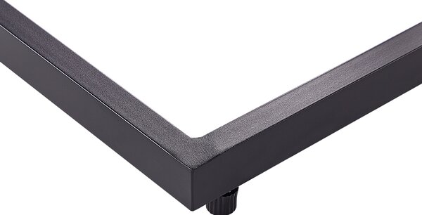 Zahradní odkládací stolek MESSINA 60 cm 35 cm Černá