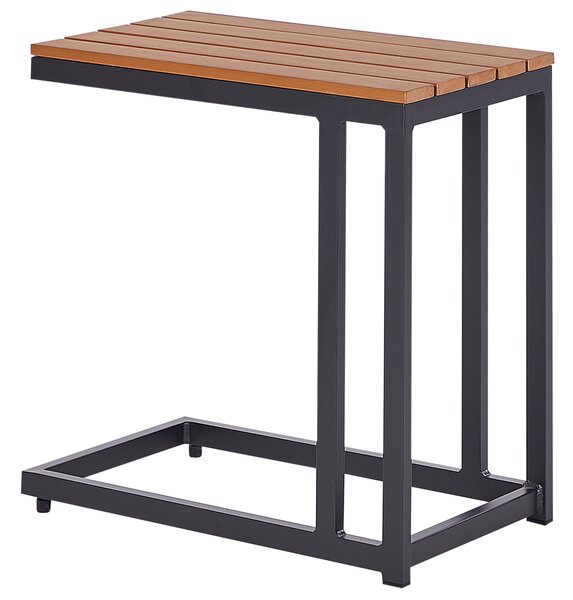 Zahradní odkládací stolek MESSINA 60 cm 35 cm Černá