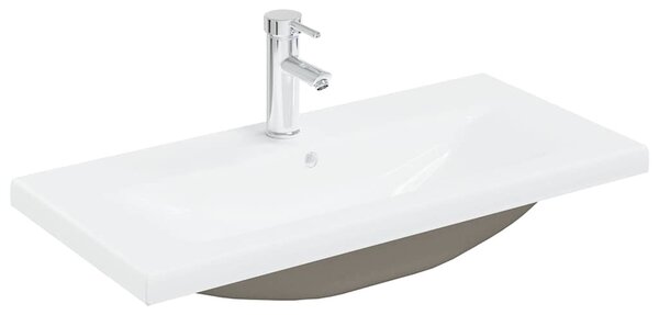 Umyvadlová skříňka s vestavěným umyvadlem a baterie dub artisan 3328934