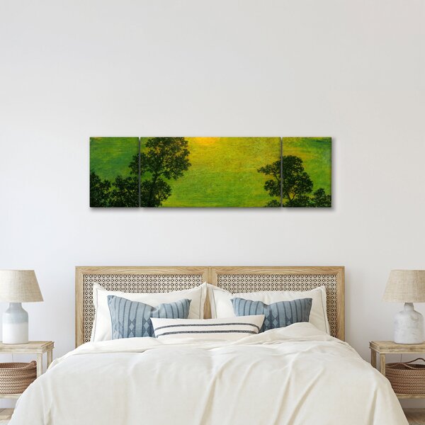 Obraz - Imitator of Ralph Albert Blakelock, Moonlight, reprodukce (170x50 cm)