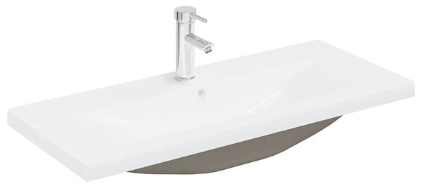 Umyvadlová skříňka s vestavěným umyvadlem a baterie dub artisan 3328936
