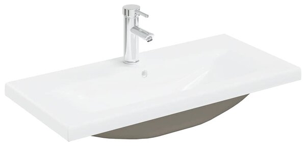 Umyvadlová skříňka s vestavěným umyvadlem a baterie staré dřevo 3328933